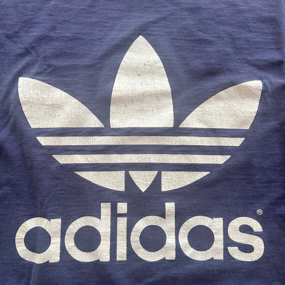 Adidas Navy Tee with Iconic Emblem